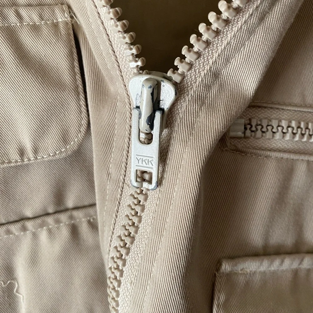 VINTAGE 80’s BANANA REPUBLIC Khaki Hooded Safari Hunting Camping Travel Vest M‎